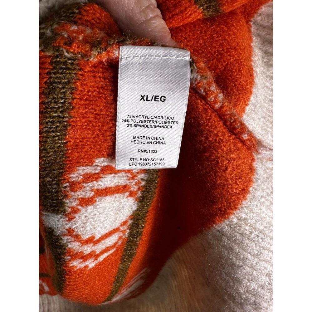 NWT Vince Camuto Women's Pumpkin Fall Sweater Size XL - Picture 3 of 6